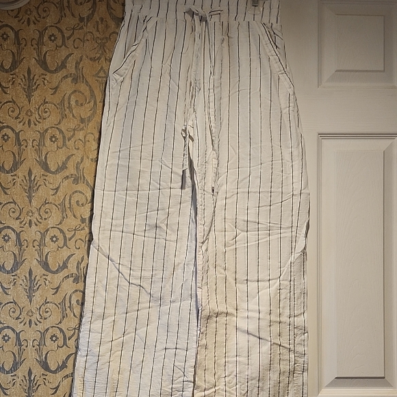 Sienna Sky Pants - Sienna Sky Black and White Wide Leg Pants
